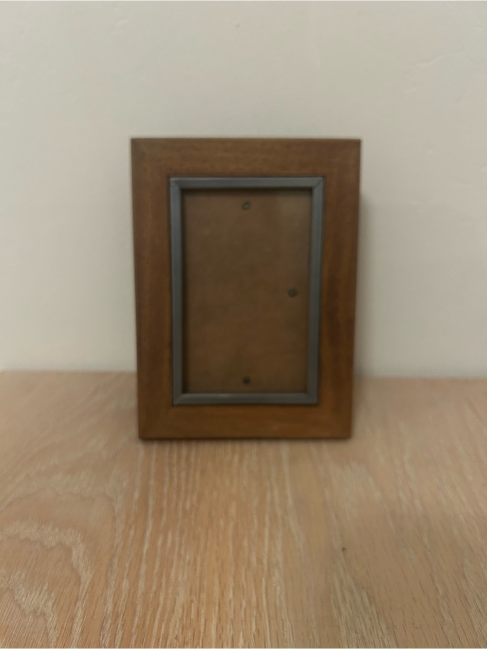 Target Brown Wood Picture Frame with Gray Inner Trim